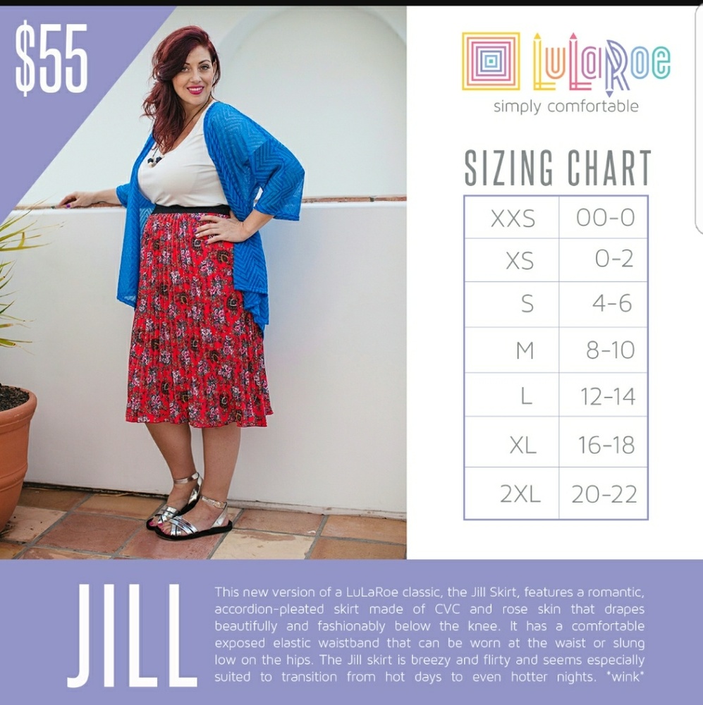 LuLaRoe Jill Skirt